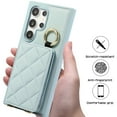 thumbnail image 6 of TECH CIRCLE for Galaxy S24+ Case, Quilted PU Leather Double Magnetic Clasp Shockproof Cover with Card Holder Shoulder Strap Mirror Ring Stand Flip Wallet Case for Galaxy S24+ 6.7",Blue, 6 of 9