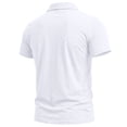 thumbnail image 3 of Mens Polo Shirts Contrast Collared Short Sleeve Polo Shirts Button Down Solid Color Shirt Casual Basic Lightweight Golf Shirt,White M, 3 of 3
