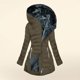 thumbnail image 1 of Chaquetas y abrigos casuales con capucha de manga larga para mujer Chaqueta acolchada de moda con capucha de manga larga de color sólido para mujer Parte superior de poliéster para mujer, 1 of 6