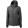 thumbnail image 2 of Women's Cutter & Buck Gray Florida Marlins Cooperstown Collection Mission Ridge Repreve Eco Insulated Full-Zip Puffer, 2 of 3