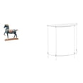 thumbnail image 1 of Figura de caballo,Figura de caballo Escultura animal coleccionable,Mesita de noche de acrílico,Mesa auxiliar de acrílico transparente Mesa auxiliar transparente en capas,Mesa pequeña de, 1 of 8
