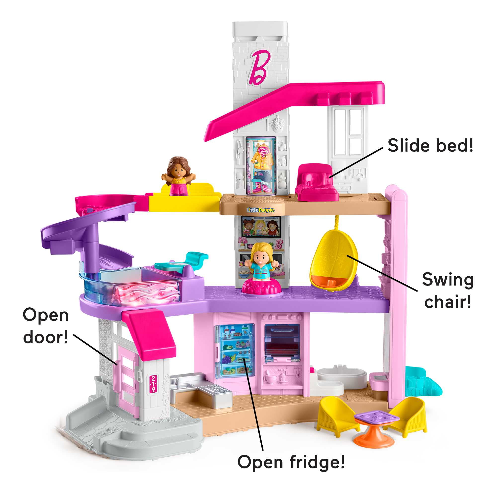 Barbie Little Dream House Interactive Toddler Playset by Fisher-Price Little People
