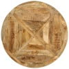 thumbnail image 7 of vidaXL 1 Piece Solid Rough Mango Wood Dining Table with Black Metal Frame for Kitchen, 7 of 7