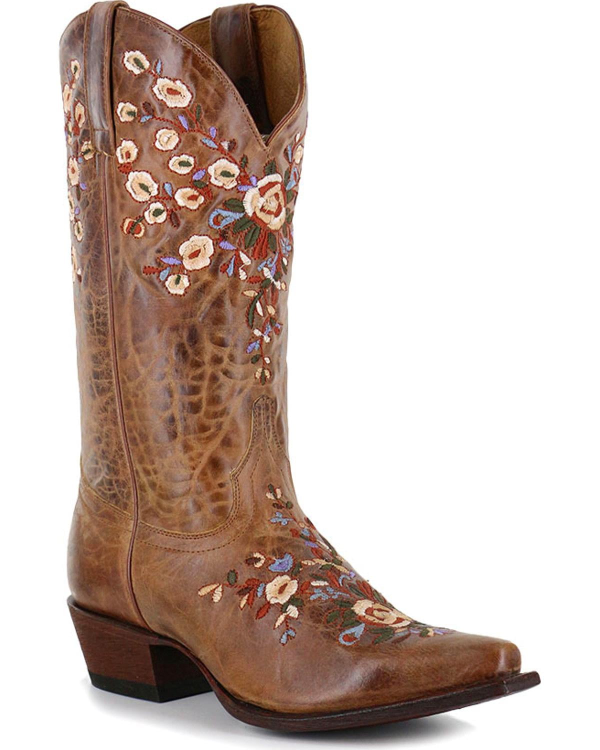 women's embroidered western boots