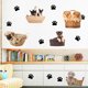 thumbnail image 4 of Gwong Decoración hogareña Dibujos animados de pata perro cachorro extraíble papel tapiz de pared etiqueta de pared DIY decalada Decoración de la habitación de los niños Gwong 21028554, 4 of 6