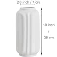 thumbnail image 2 of ILLUVA 10" Floral White Ceramic Vase, 2 of 6
