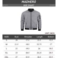 thumbnail image 6 of MADHERO Men's Lightweight Bomber Jacket Classic Zip Up Baseball Flight Jacket Casual Windbreaker Outerwear with Arm Pocket, 6 of 6
