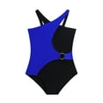 thumbnail image 2 of Odeerbi Mommy and Me Swimsuits One Piece Swimsuit for Toddler Girls Bathing Suit High Cut Swimwear Parent-Child Bikini Outfit Mother-Daughter Children's Beachwear Blue, 2 of 7