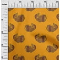 thumbnail image 1 of oneOone Silk Tabby Fabric Fish Block Print Sewing Fabric BTY 42 Inch Wide, 1 of 4