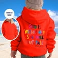 thumbnail image 2 of SUXIAN Girls Hoodies Thanksgiving Graphic Print Long Sleeve for Casual Cute Comfortable Wear Watermelon Red_#3 7-8 Years, 2 of 7