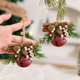 thumbnail image 5 of DefiDgd Christmas Bow Bells Hanging Ornament,Christmas Tree Topper Xmas Bell Pendant Decorative,Holiday Tree,Kitchen,Door,Wall,Wreath Hanging Ornament,Party Decoration(G), 5 of 6