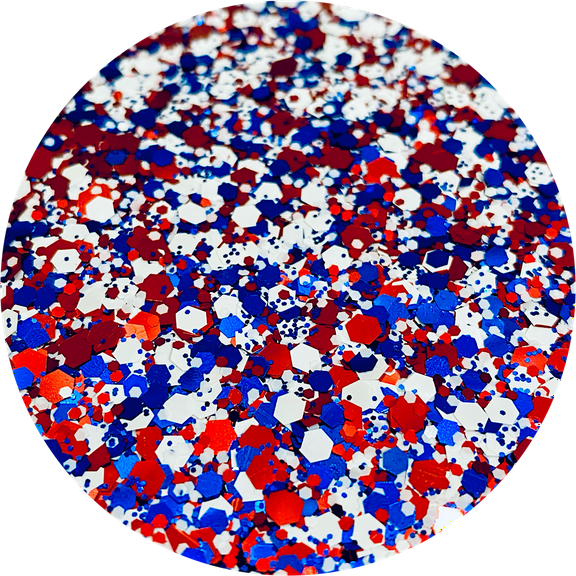 Glitter Heart Co. Glitter - High Quality Polyester Glitter - 2oz Bag -USA Mix