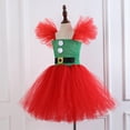 thumbnail image 5 of PMVFHDE Robes Filles Enfant Filles Robe de Concours Noël Fête Point Mignonne Robe Robes Bandeau Ensemble Vert,8-9 Ans, 5 of 5