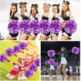 thumbnail image 6 of LINLIN Pom Poms Cheerleader 2 Pieces Metallic Cheerleading Pompons Flower Ball, Aerobics Cheerleading Pom Poms, for Sports Dance Cheerleading Pompons Plastic, 6 of 7