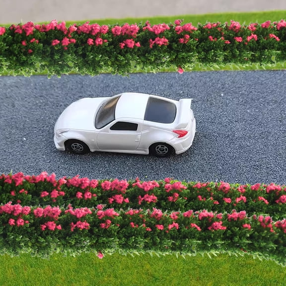 HORIALENCE Miniature Vegetation Rosy Plastic 6Pcs 7.9In