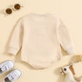 thumbnail image 4 of aDJFDGT Winter Clothes Baby Boys Girls Long Sleeve Rugby Football Letter Prints Pullover Romper Bodysuits, 4 of 6