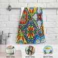 thumbnail image 6 of GZHJMY Mexican Talavera Soft Hand Towels, 2 Pcs Absorbent Bath Towel Decorative Fingertip Towels for Bathroom Gym Spa Hotel Beach Swimming Pool,14.4"x 28.3", 6 of 7