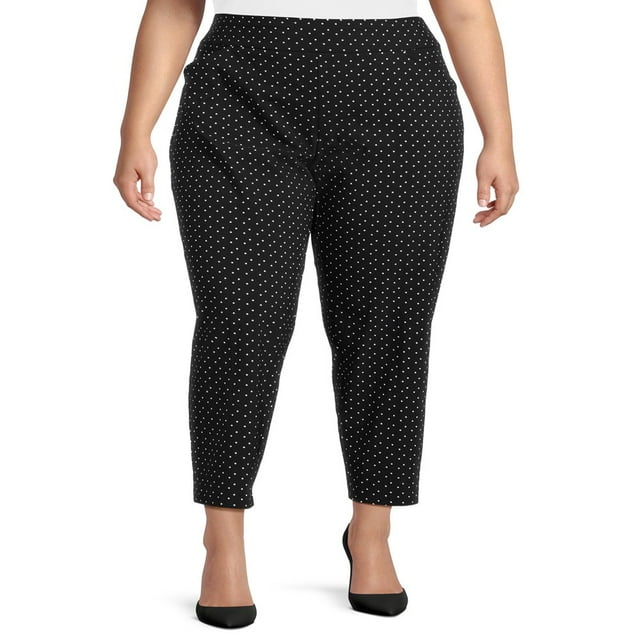 CHUANK Pantalon Habillé Slim Jambe Grande Taille pour Femmes