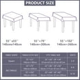 thumbnail image 4 of Rectangle Cotton Linen Tablecloth: New Chinese Style Retro Table Cloth with Tassel, Multi Size Wrinkle Free Decorative Tablecloth, Rustic Farmhouse Kitchen Table Cover (D, 55''×79''), 4 of 10
