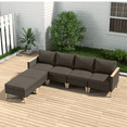 thumbnail image 3 of POCASSY 125.96" Wide Outdoor Wicker Reversible Patio Sectional with Cushions, 3 of 7