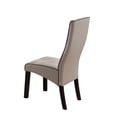 thumbnail image 3 of Eugene Parsons Dining Chairs, Gray Faux Leather, (Set of 2), 3 of 7