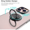 thumbnail image 4 of Compatible with iPhone 13 Pro Max Case, Ultra Slim Soft TPU Cover Built-in Rotatable Ring Kickstand Fit Magnetic Car Mount for iPhone 13 Pro Max 6.7 inch, Black, 4 of 8