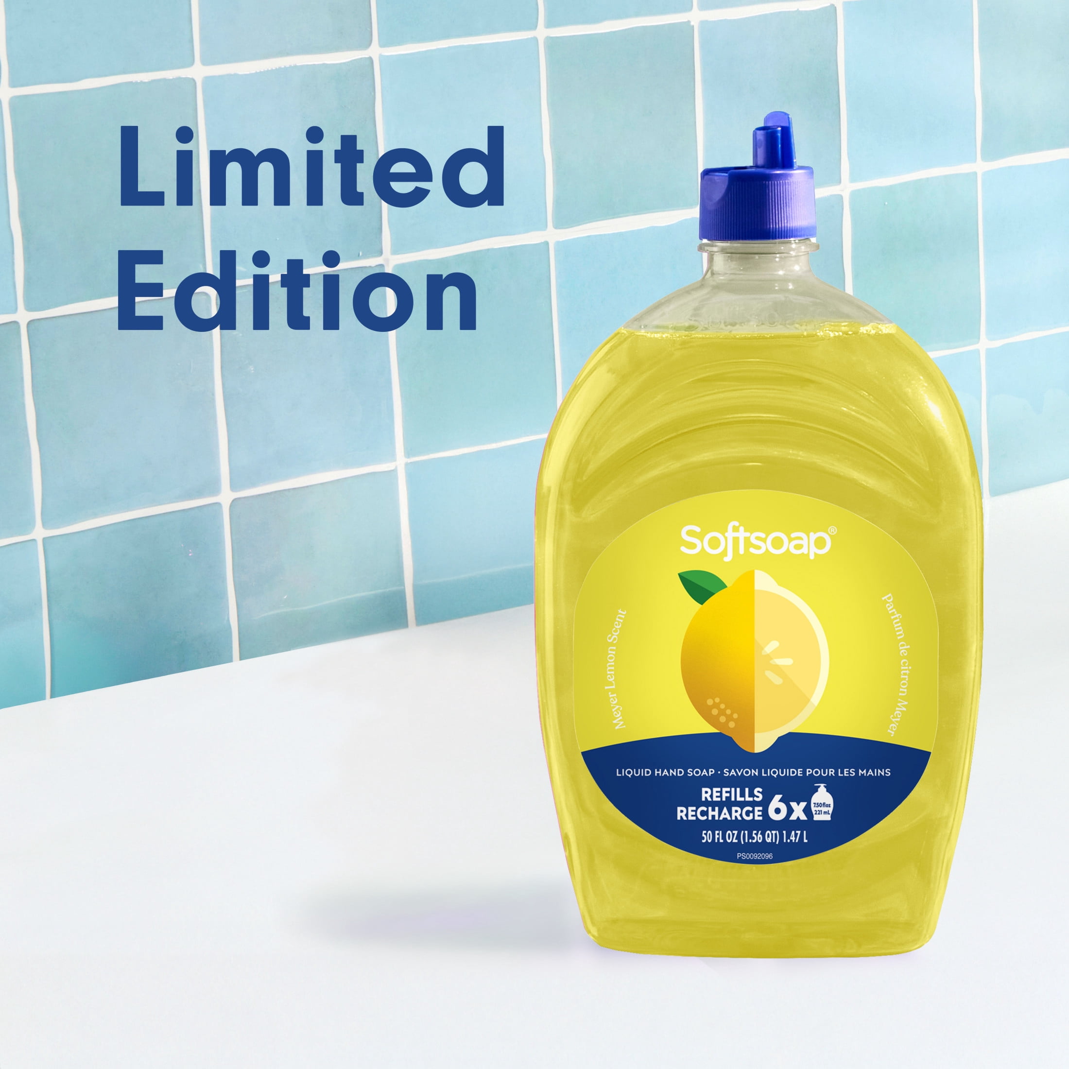 Softsoap Limited Edition Liquid Hand Soap Refill, Meyer Lemon, 50 Fluid Ounce Bottle