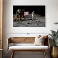 thumbnail image 3 of Elephant Stock Man On The Moon Iv Wall Art - Horizontal Canvas Wall Art - Living Room Wall Decor - Astronomy & Space Canvas - Black And Gray Decor By Nasa - 45" x 30", 3 of 8