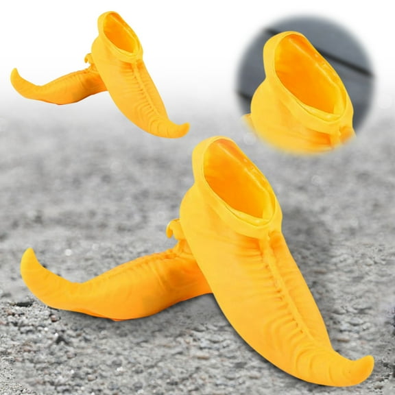 Clown Shoe Covers Funny Pointed Toe Accessories for Circus Party Masquerade Book Day Show Halloween