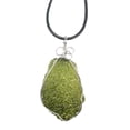thumbnail image 2 of Minnieouse Abalorio de meteorito para mujer, colgantes colgantes de aniversario, joyería ligera verde elegante, hallazgos, decoraciones, 5-10 g Type2 NO2 Minnieouse  AP007680-01, 2 of 6