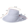 thumbnail image 2 of Women Sun Hat, Hiking Safari Hat with Neck Flap, UPF 50+ Wide Brim and Ponytail Hole（Light Grey）, 2 of 6