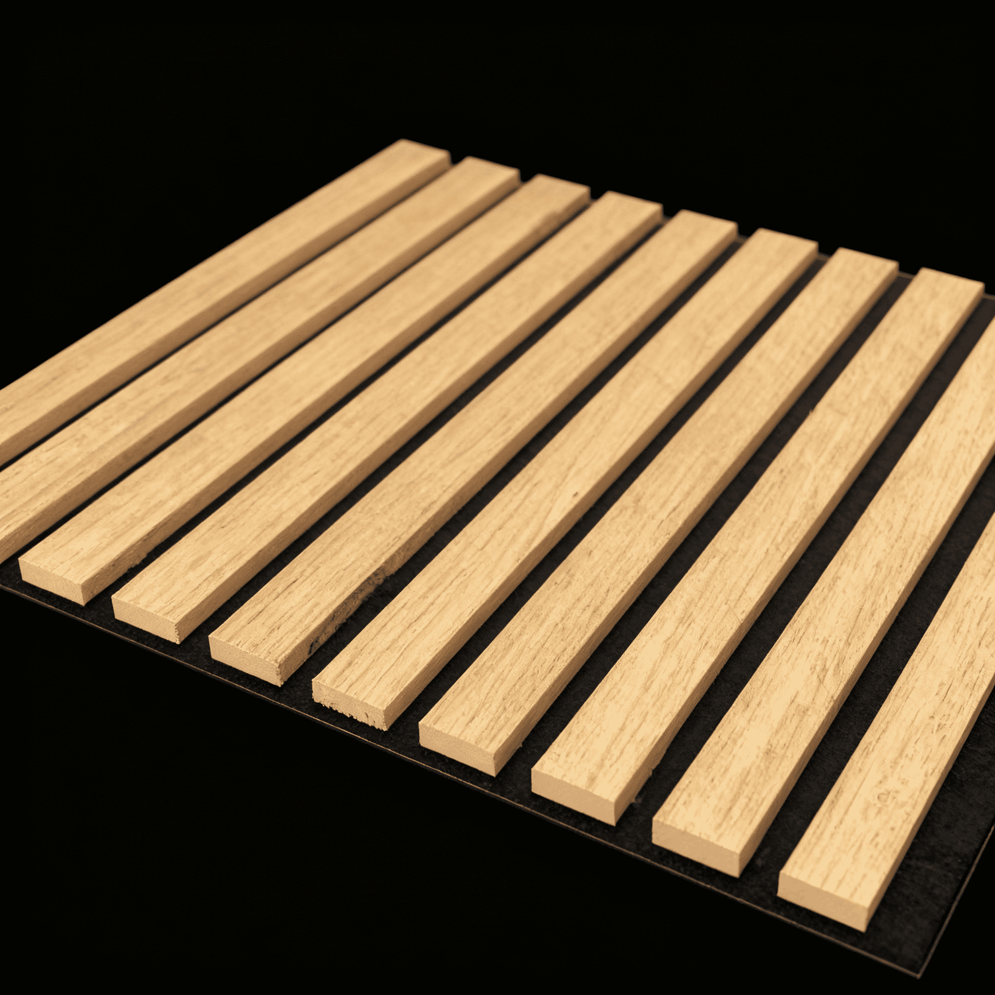 8 PCS Panels & Wooden Strip Acoustic Boards, Suitable for Office Walls, Bedrooms, Gyms, Kitchens & Ceilings, 3D Groove Sound-Absorbing Design