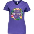 thumbnail image 3 of Inktastic Happy Mother's Day- flowers Women's V-Neck T-Shirt, 3 of 5
