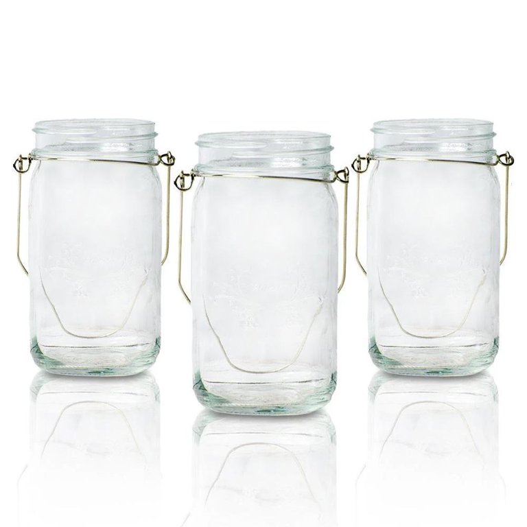  32oz Wide Mouth Mason Jar with Handle, Lids, and