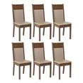 thumbnail image 2 of Kit 6 Sillas de Comedor Madesa Marrón/Crema, 2 of 10
