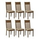thumbnail image 2 of Kit 6 Sillas de Comedor Madesa Marrón/Crema, 2 of 10