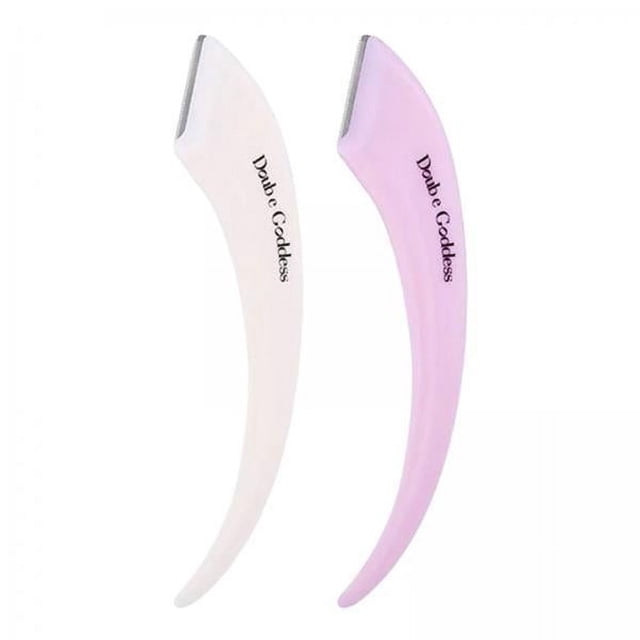 5 Cuchillas De Afeitar Para Cejas De Acero Inoxidable Con Cubierta Para Hombres Y Mujeres, Color Y Morado