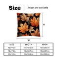 thumbnail image 5 of Thanksgiving Leaves Velvet Throw Covers Pillows with Unique Patterns - Set of 2 Decorative Pillow Inserts in 16x16, 18x18, 20x20 Inches for Home Decor and More, 5 of 6