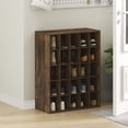 thumbnail image 2 of Furinno FANO 25-Cube Stackable Shoe Rack for Closet Entryway Amber Pine, 2 of 5