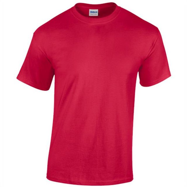 Gildan T-Shirt à Manches Courtes - Rouge Grande Boîte de 12