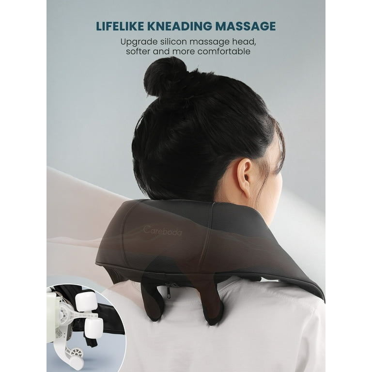 Naipo Shiatsu Neck Shoulder Massager Cordless Back Massager with Heat –  MAXKARE