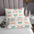 thumbnail image 3 of Erosebridal Green Floral Coverlet Set Twin, Chic Bowknot Chekcered Bedding Set 2pcs, 3 of 5