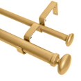 thumbnail image 1 of Meriville 1-Inch Diameter Prima Telescoping Double Window Treatment Curtain Rod, 28-Inch to 48-Inch, Royal Gold, 1 of 4