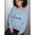 thumbnail image 2 of Believe Butterflies Sweatshirt Women -Image by Shutterstock, Female 4X-Large, 2 of 4