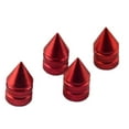 thumbnail image 3 of 4 Pieces Tire Stem Caps Wheel Covers Car Dust Tire Cap, Short Impale Shape () Red, 3 of 5
