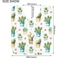 thumbnail image 6 of GZHJMY Cactus Cacti Succulent Polka Dot Bath Mat for Bathroom Shower U Shape Toilet Rugs Contour Carpet Set, Fluffy Absorbent & Machine Washable, 2 Piece Carpet Runner, 6 of 7