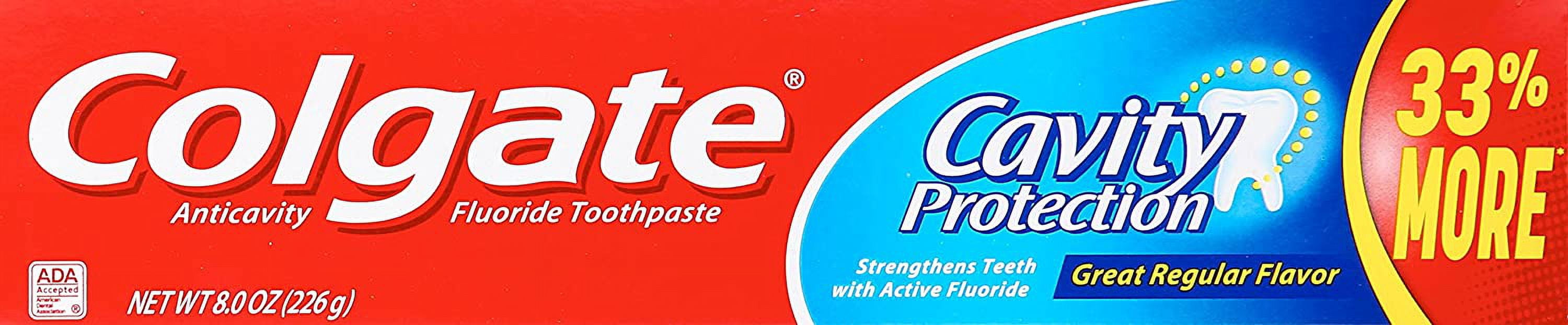 Colgate Anticavity Fluoride Toothpaste, Cavity Protection, 8 Oz, 6 Pack