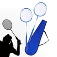 thumbnail image 4 of jinwen Badminton Rackets 1 Pair Badminton Racquets for Lawn Indoor Outdoor Practice Blue, 4 of 9