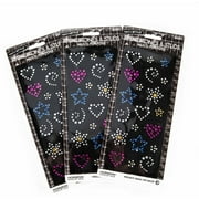 Next Style Iron On Rhinestone Hearts &