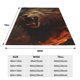 thumbnail image 3 of Fotbe Cool Flame Lion A Manta de Franela Acolchonada con Estampado, Súper Suave y Esponjosa, Extra Grande para Sofá, Cama, Uso Todo el Año-40"x30", 3 of 7